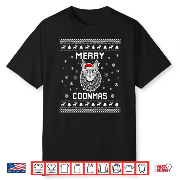 Maine Coon Cat Owner Ugly Christmas Sweater For Holidays Shirt