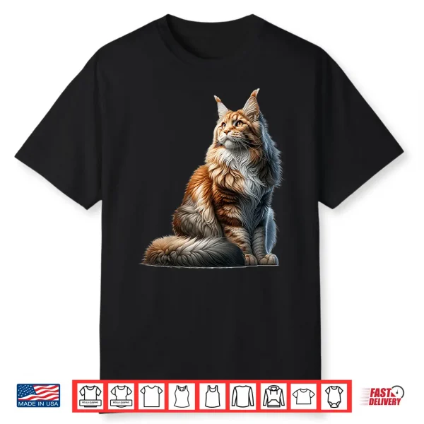 Maine Coon Design Maine Coon Cat Shirt