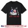 Maine Coon Mom Cat Kitten Usa American Flag Shirt