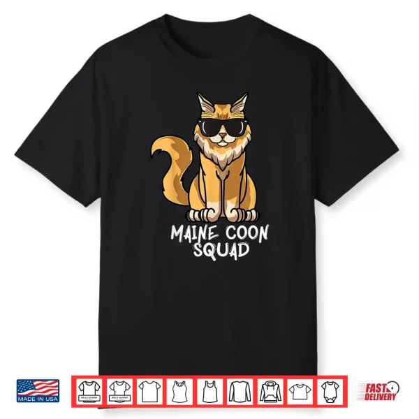 Maine Coon Squad Funny Maine Coon Cat Mom Shirt