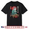 Maine Coon Sushi Cat In Kimono And Smartphone Japanese Art Shirt