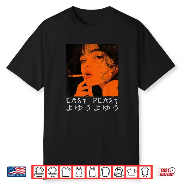 Manga Hip Hop Retro Vintage Hipster Urban Streetwear Anime Shirt