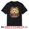 Mardi Gras Dog Shirt Cute Doodle Poodle Carnival Purple Shirt