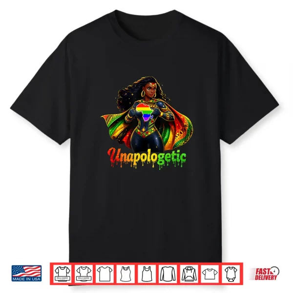 Melanin Queen Girls Black Woman Pride Strong Shirt