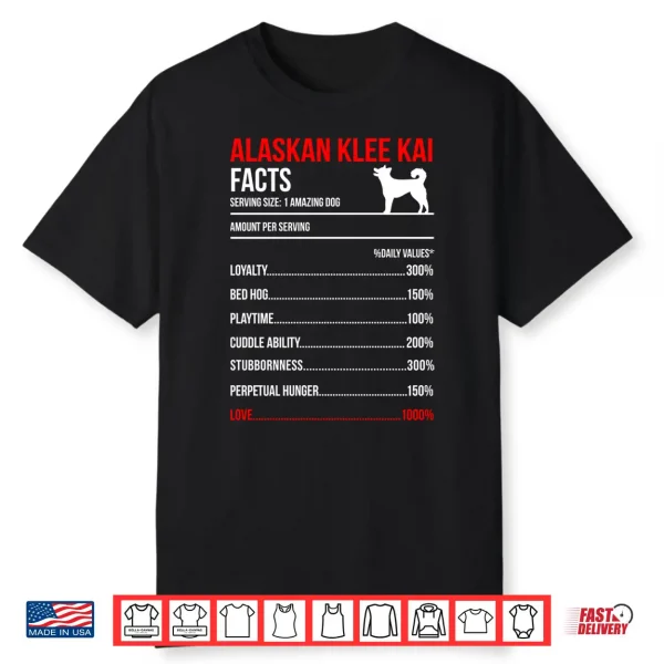 Mens Alaskan Klee Kai Facts Dog Breed Lover Owner Performance Shirt