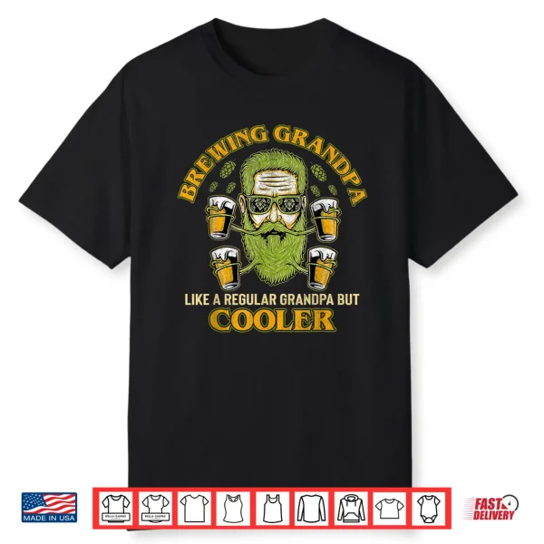 Mens Beer Brewer Craft Beer Homebrew Ipa Lover Grandparents Day Shirt