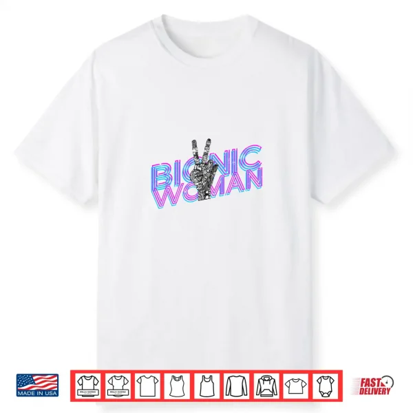 Mens Bionic Woman Funny Injury Accident Retro Vintage Performance Shirt