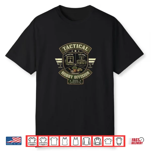 Mens Hobby Division 3D Printing Ham Radio Gardening Graphic Premium Tri Blend Shirt