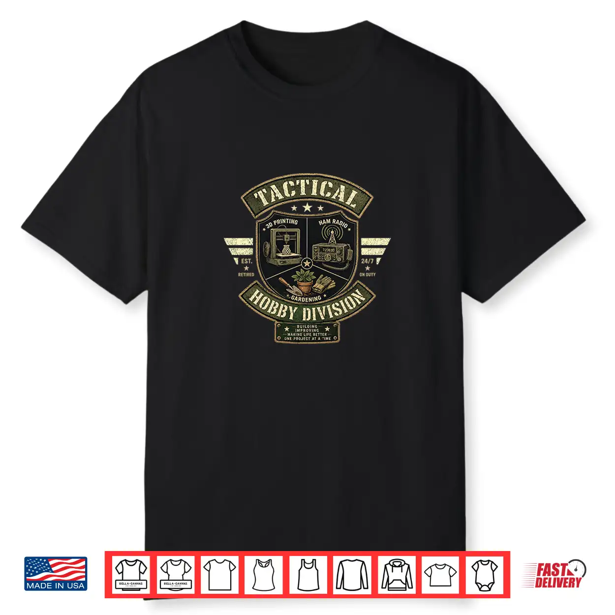 Mens Hobby Division 3D Printing Ham Radio Gardening Graphic Premium Tri Blend Shirt Mens Hobby Division 3D Printing Ham Radio Gardening Graphic Premium Tri Blend Shirt