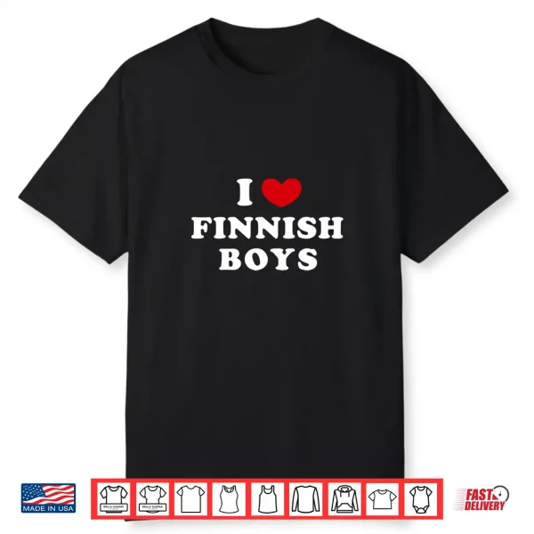 Mens I Love Finnish Boys I Love Finnish Boys Performance Shirt