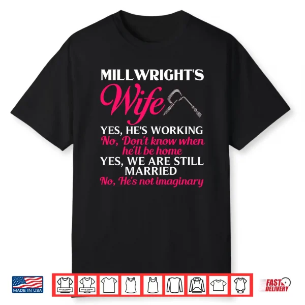Mens Millwright Wife Training Industrial Mechanic Welding Tools Performance Shirt