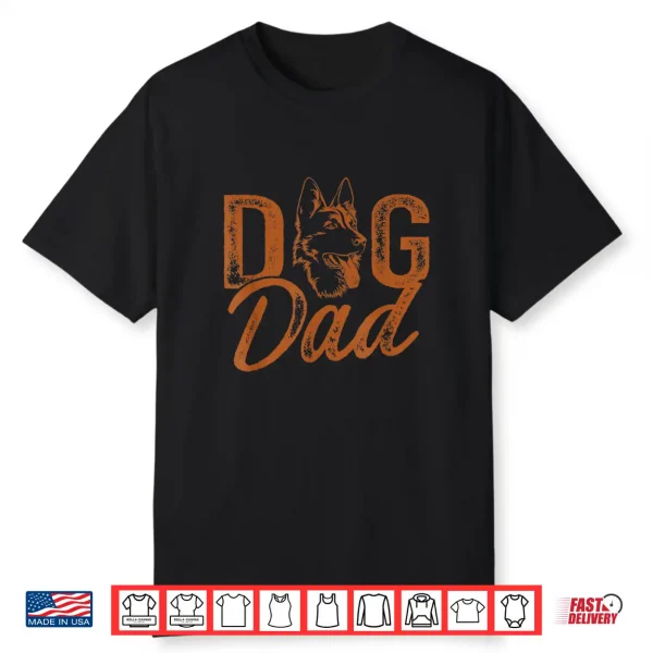 Mens Shepherd Dog Dad German Shepherd Shirt