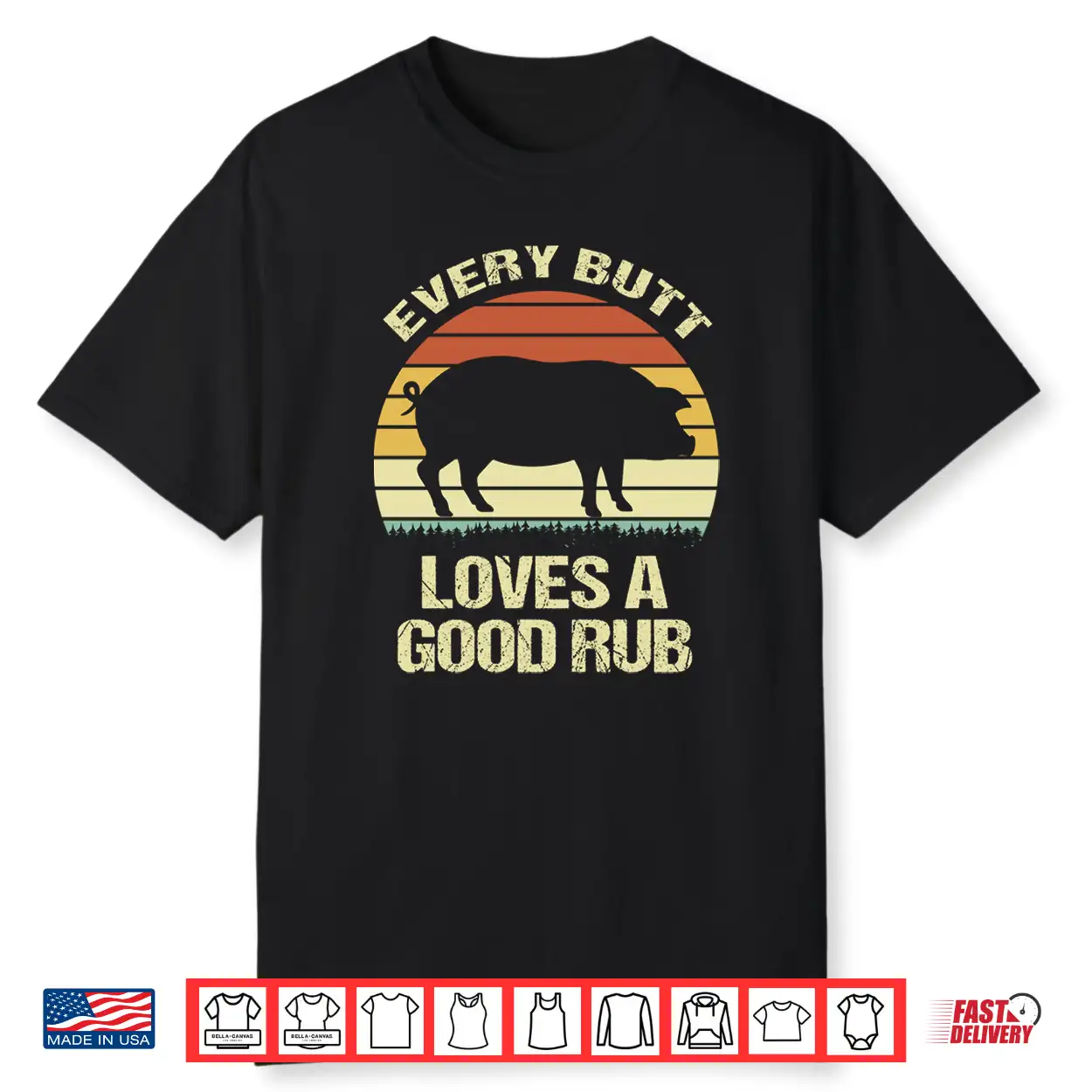 Mens Vintage Every Butt Loves A Good Rub Performance Shirt Mens Vintage Every Butt Loves A Good Rub Performance Shirt