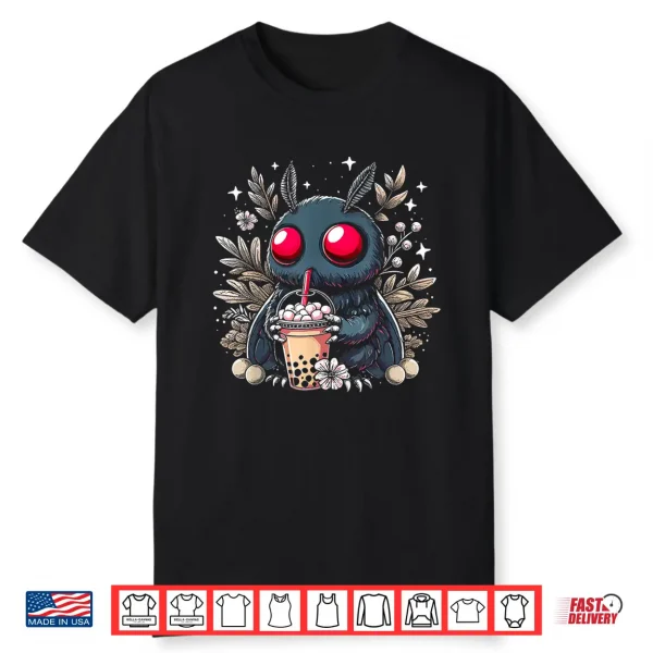 Mothman Bubble Tea Kawaii Boba Tea Shirt