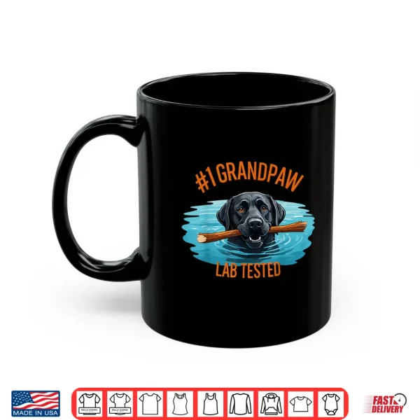 Mug 1 GRANDPAW lab tested Best Dog Grandpa Labrador Retriever Shirt