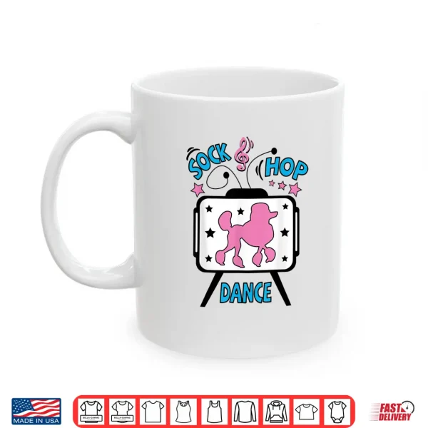 Mug 1950s Sock Hop Costume Retro Poodle Vintage Rockabilly 50s Shirt