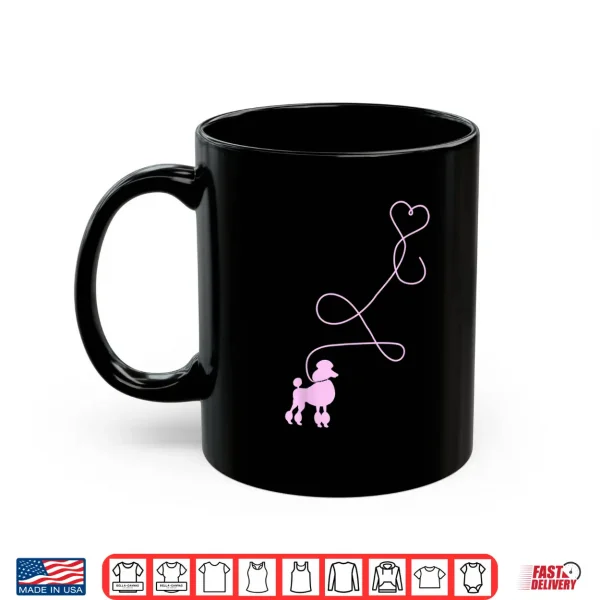 Mug 1950s Sock Hop Costume Shirt Dog Cute Poodle Heart