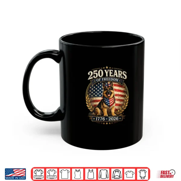 Mug 250 Years America Anniversary German Shepherd Shirt