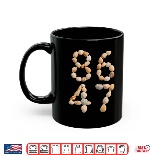 Mug 86 47 Seashells Beach Funny Summer Vacation Shirt