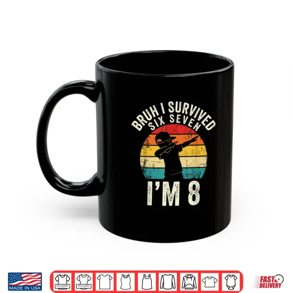 Mug 8th Birthday Boy Graphic Dubbing 6 7 Funny 8 Year Old Boys Shirt