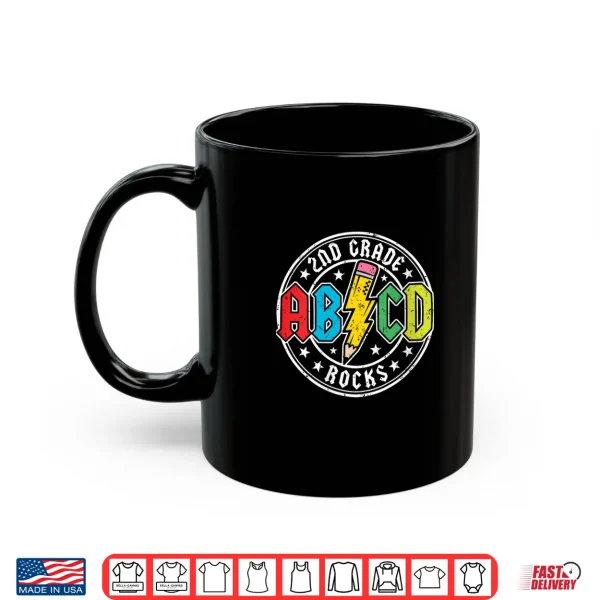 Abcd Second 2Nd Grade Rocks Back To School First Day Kids Shirt 3 Mug ABCD Second 2ND Grade Rocks Back to School First Day Kids Shirt