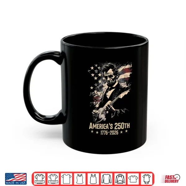 Abraham Lincoln Playing Guitar 4Th July 250Th Anniversary Shirt 3 Mug Abraham Lincoln Playing Guitar 4th July 250th Anniversary Shirt