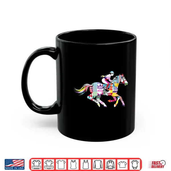 Mug Aethestic Horse Lover Derby Horse Racing Silks Jockey Shirt