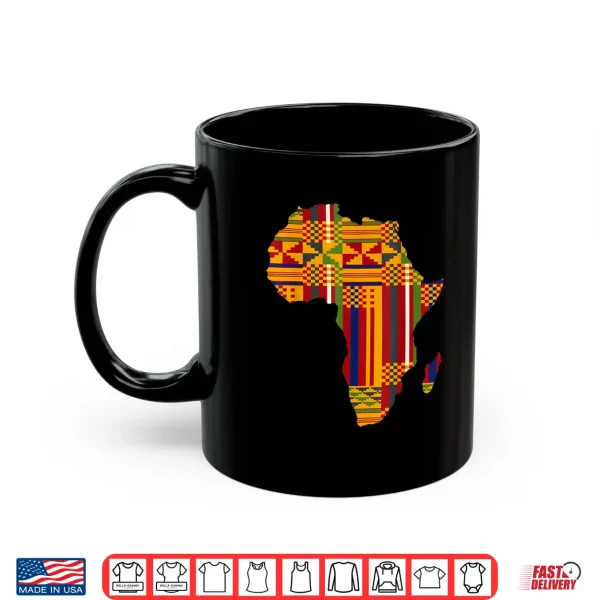Mug Africa African American Kente Black History Month Juneteenth Shirt
