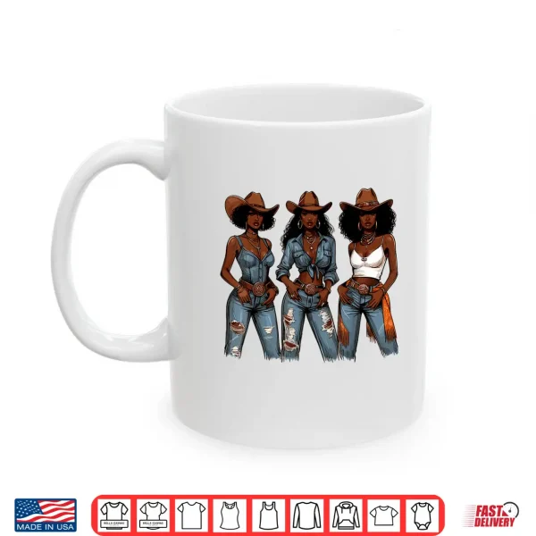 Mug African Cowgirls Melanin Western Juneteenth Shirt