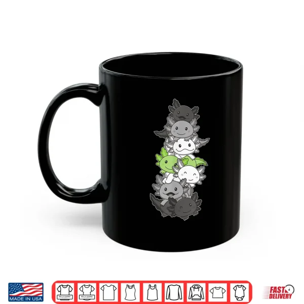 Mug Agender Flag Pride Month Lgbtq Agender Axolotl Shirt