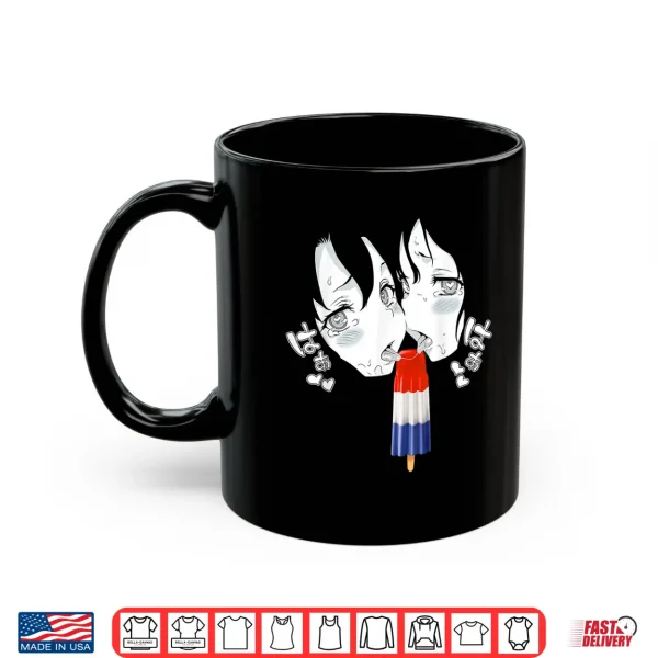 Mug Ahegao Face Tee Anime Manga Hentai Popsicle Apparel Shirt