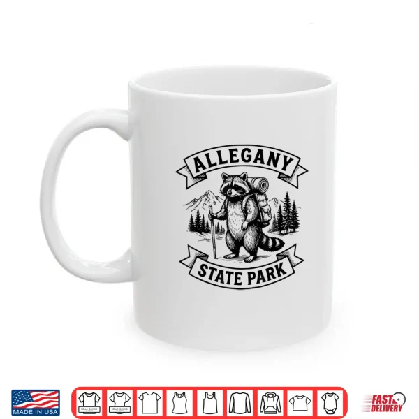 Mug Allegany Hiking Raccoon Backpacking Allegany State Park Shirt
