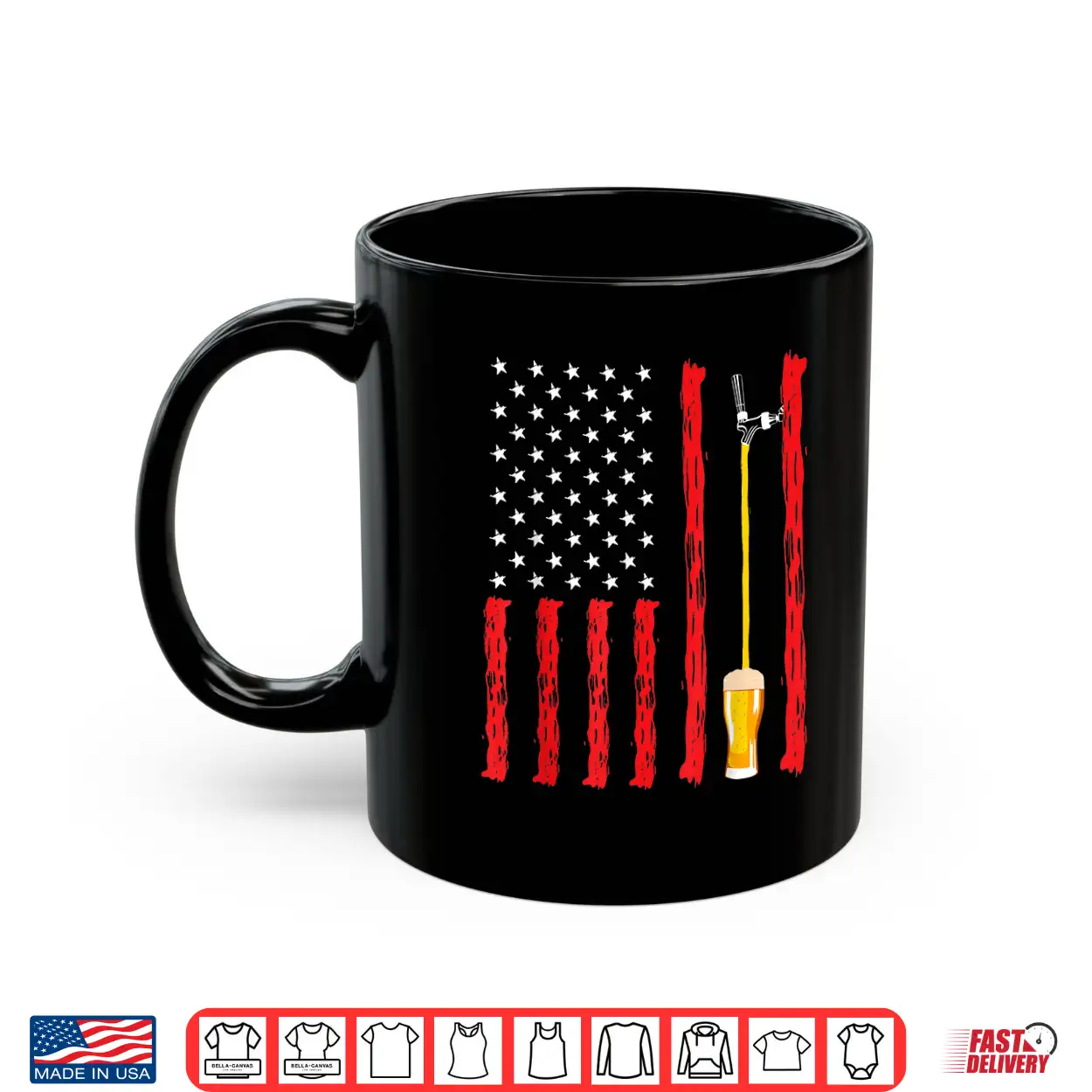 American Flag Craft Beer Brewery Design Shirt American Flag Craft Beer Brewery Design Shirt