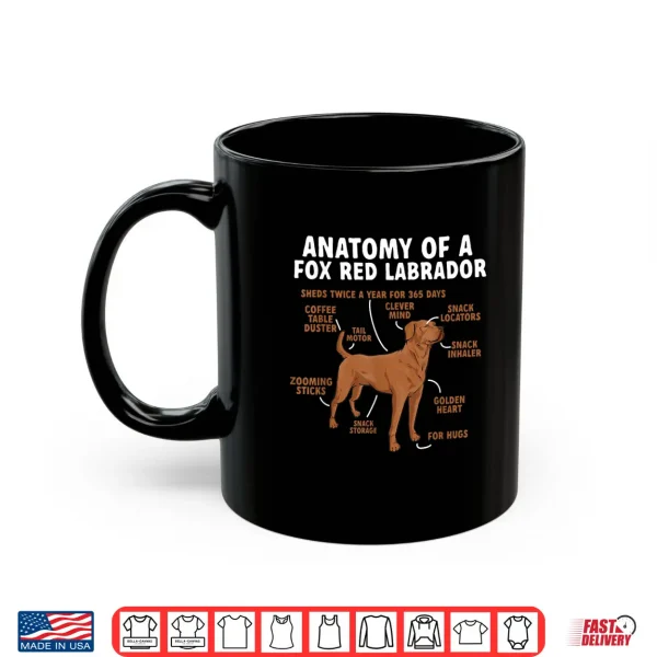 Mug Anatomy Of A Fox Red Labrador Retriever Foxred Lab Shirt