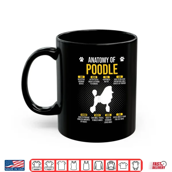 Mug Anatomy Of Poodle Funny Dog Lover Gift Shirt