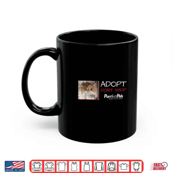 Mug Animal Rescue Shirt with Persian Cat Adopt Dont Shop