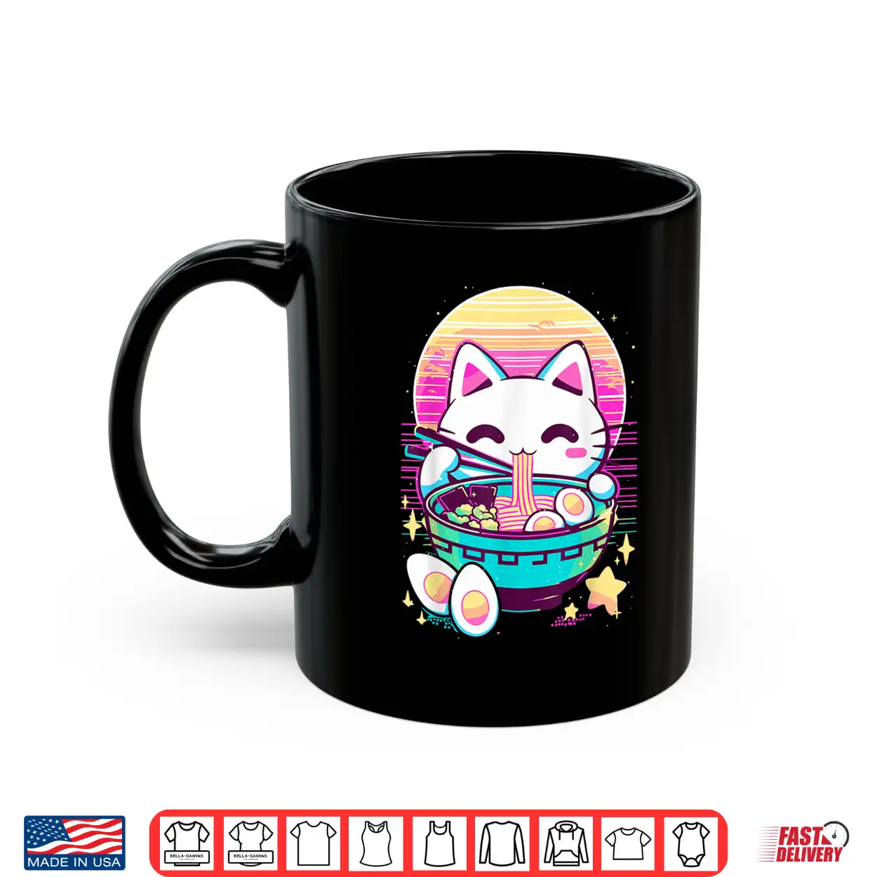 Anime Cat Eating Ramen Japanese Ramen Cat Japan Shirt Anime Cat Eating Ramen Japanese Ramen Cat Japan Shirt