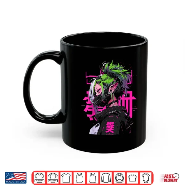 Mug Anime Manga Cyberpunk Aesthetic Techwear Harajuku Shirt
