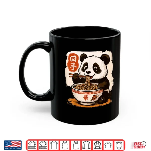 Mug Anime Panda Eating Ramen Japanese Japan Shirt