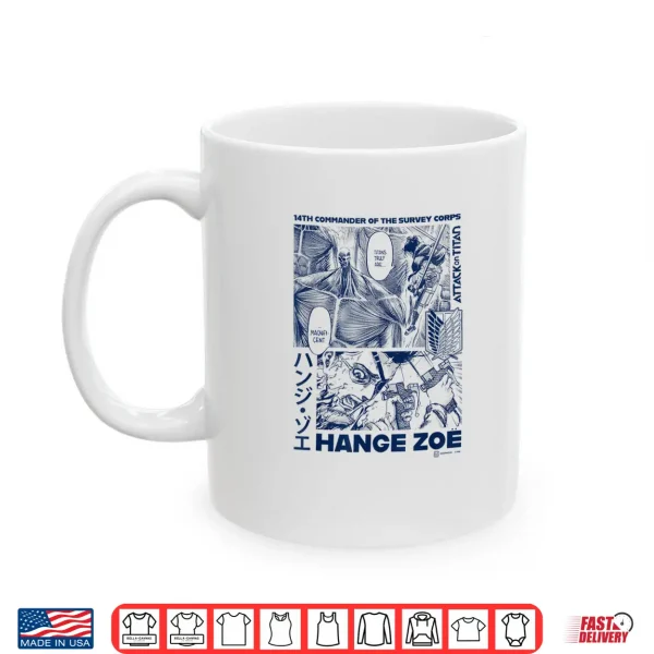 Mug Attack on Titan Commander Hange Zoe Big Chest Manga Poster Shirt