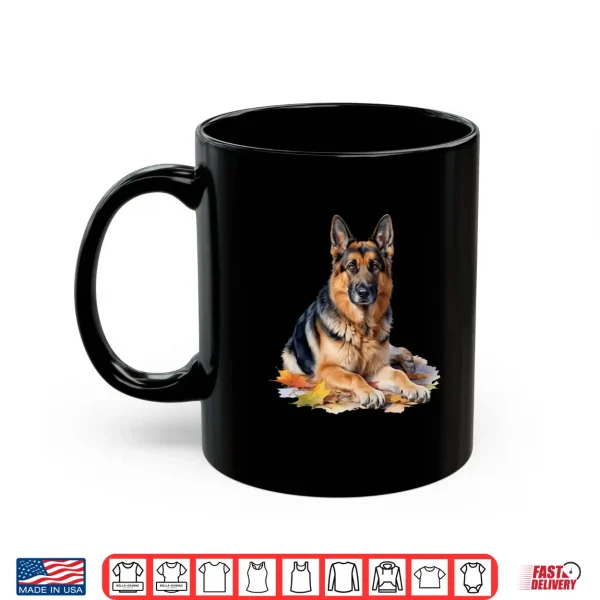 Mug Autumn German Shepherd Lovers Fall Dog Shirt