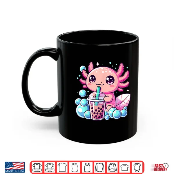 Mug Axolotl Bubble Tea Boba Anime Kawaii Axolotl Shirt