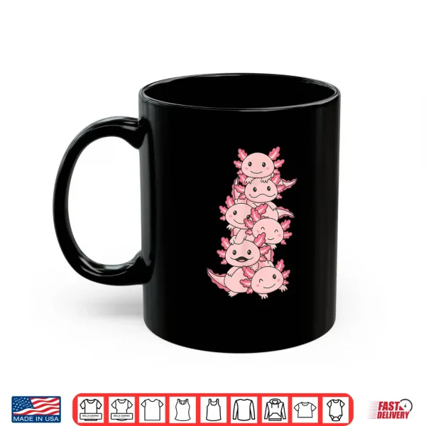 Mug Axolotl Pile Cute Animals Kawaii Anime Funny Axolotl Shirt
