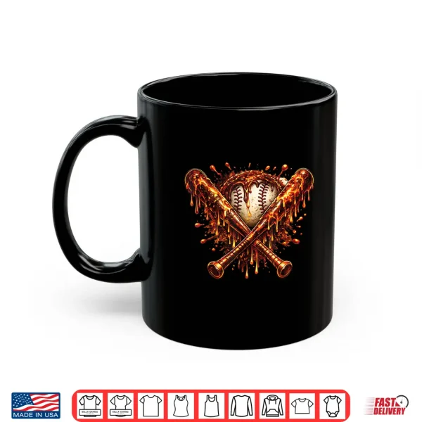Mug Baseball Drip Ice Cream Apparel Youth Drip Baseball Boys Kid Shirt