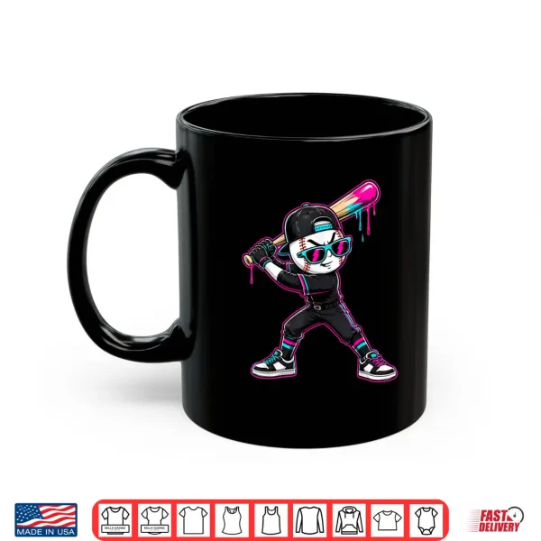 Mug Baseball Drip for Boys Ice Cream Baseball Shirt