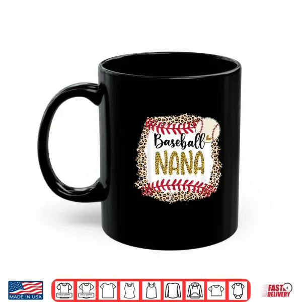 Mug Baseball Nana Leopard Baseball Nana For Mothers Day Shirt