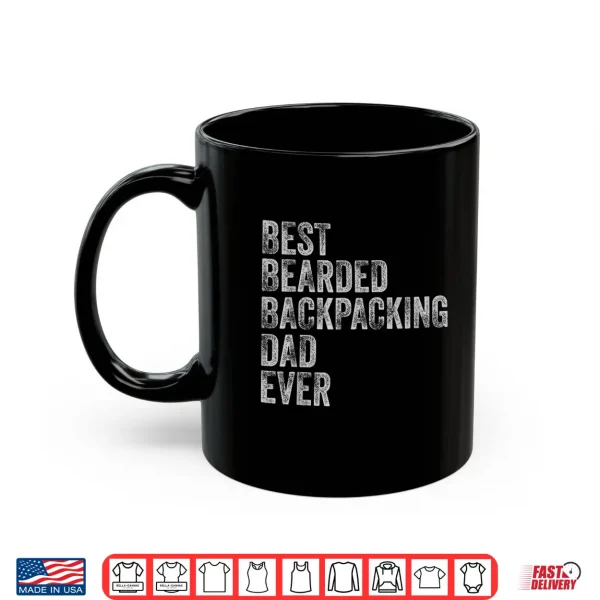 Mug Best Bearded backpacking Dad Fathers Day Shirt