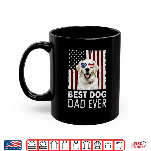 Mug Best Dog Ever White English Cream Golden Retriever USA Shirt
