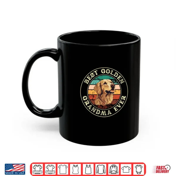 Mug Best Golden Retriever Grandma For Women Gift Idea Funny Dog Shirt
