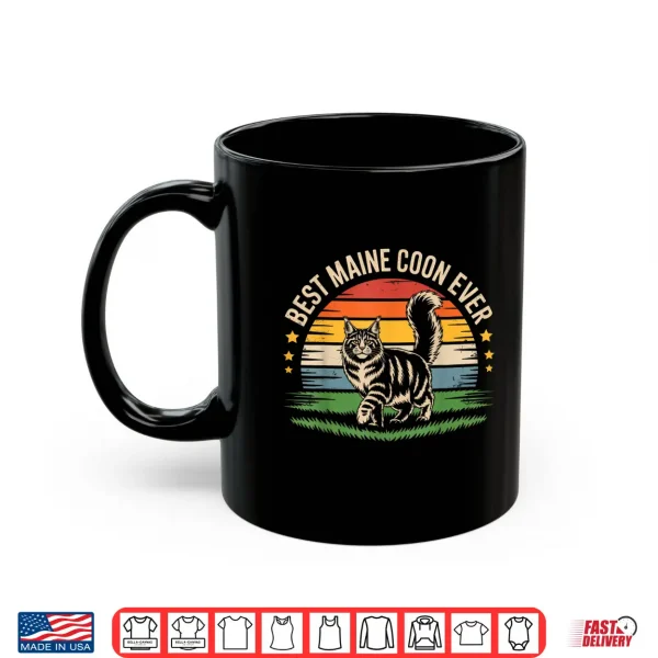 Mug Best Maine Coon Cat Retro Pet Lover Gifts Tee Shirt
